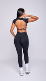 CURVY Open Back Crop Top