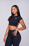 CURVY Open Back Crop Top