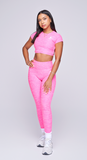 CURVY Open Back Crop Top